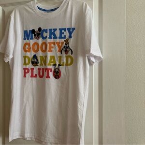 Disney Adult Tshirt Mickey, Goofy, Donald, and Pluto